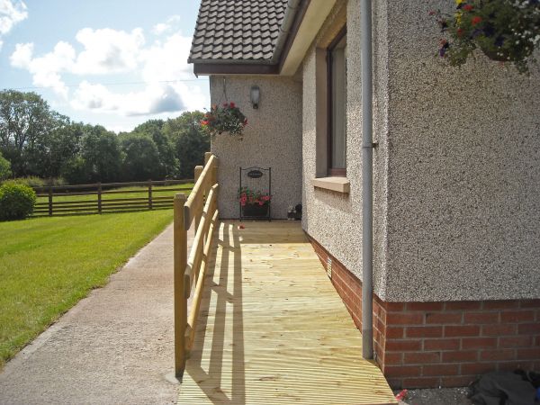 Hardwood Ramp Installation in White Lake